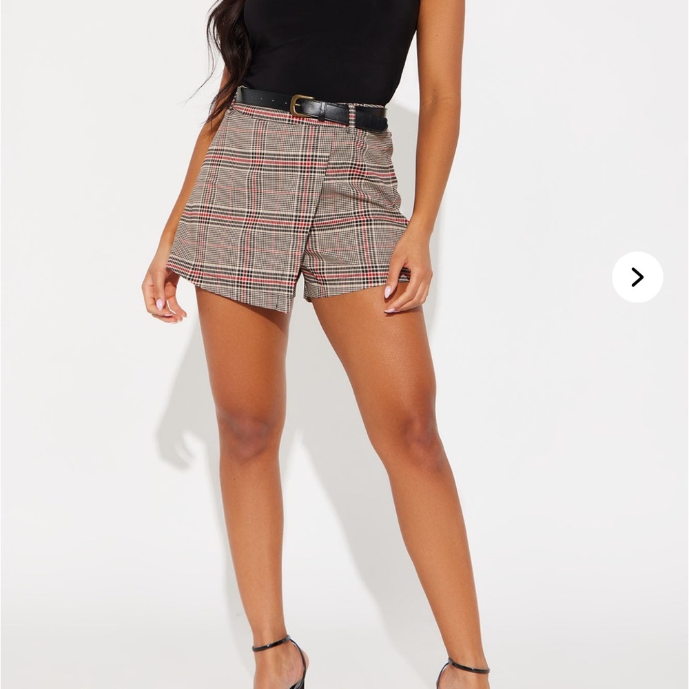 Plaid Skort XL